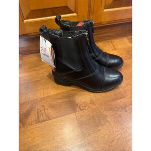 Dublin Black Leather Paddock Boots Women’s US 6 EU 36 NWT Equestrian Riding Ankl